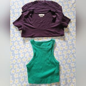 Women's Size XXS/XS Purple and Green Tops
